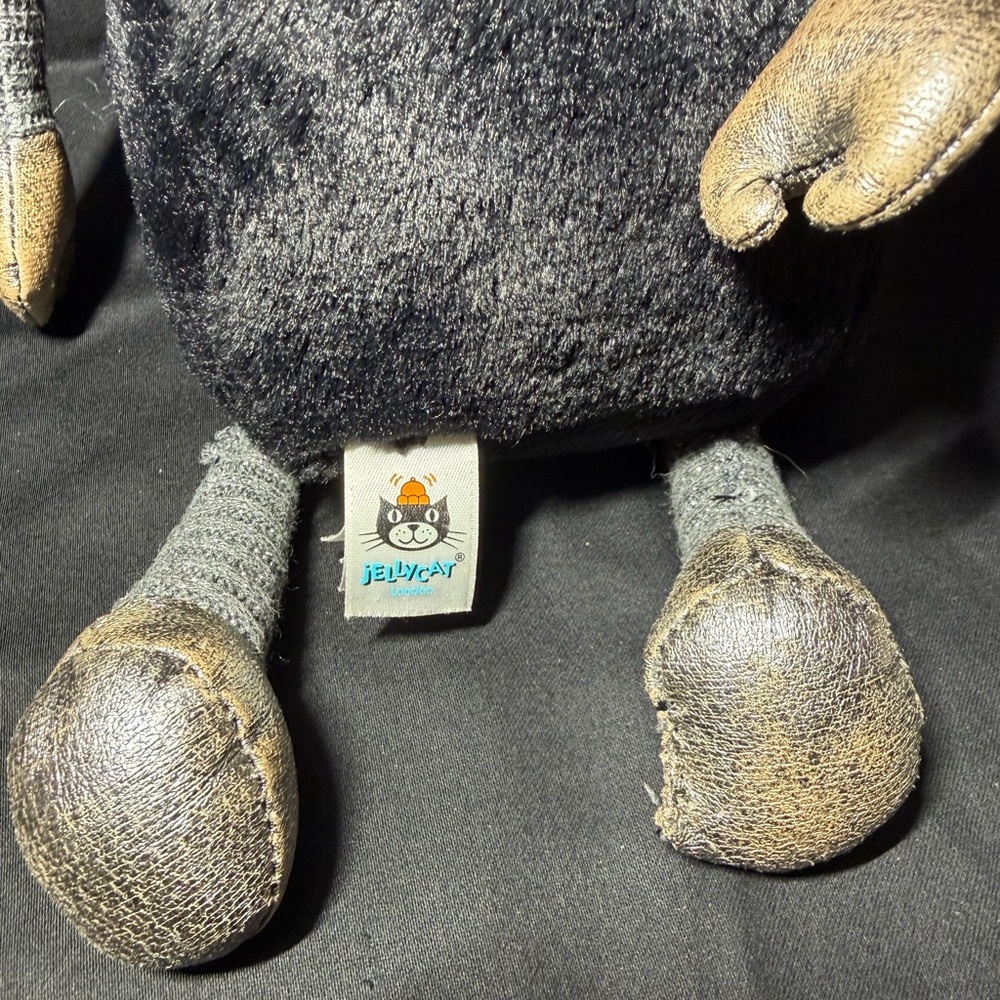 Jellycat Plush Robot in Black and Gray - Picture 4 of 7